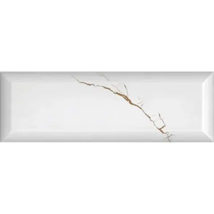 کاشی سرام آرا برند آرژنا طرح اورست سفید گلد براق سایز 30*10